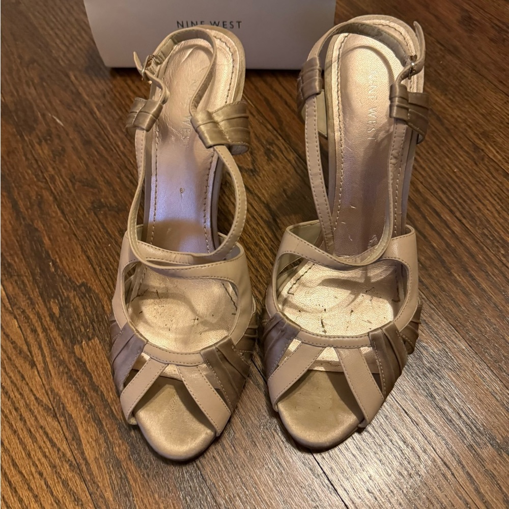 Nine West Tan Heels